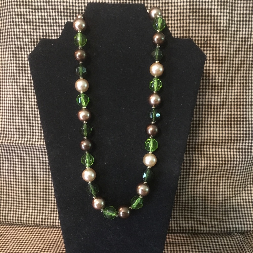 Antique pearl and glass necklace